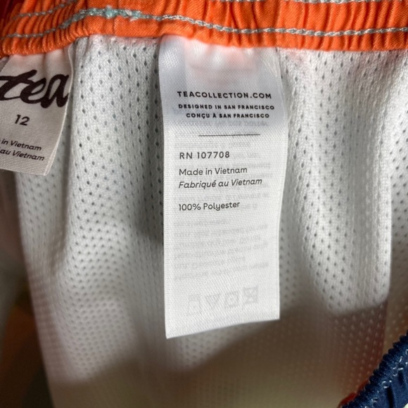 Tea Collection Mid-Length Swim Trunk Mediterranean Stripe - Picture 7 of 8